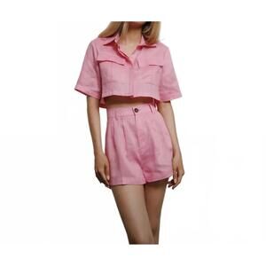 NEW PARENTEZI michelle high waist short in pink